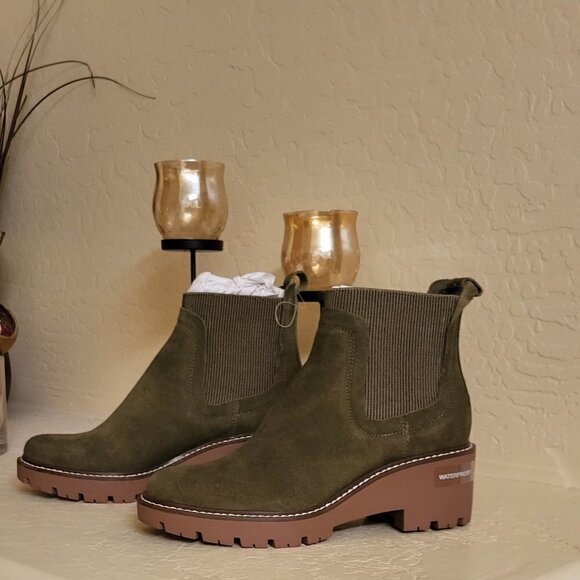 Aqua College Green Ankle Bootie Size: 6 NWT - Picture 5 of 9